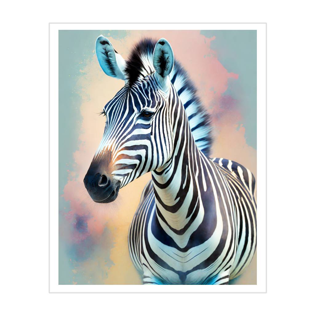 Pastel Zebra