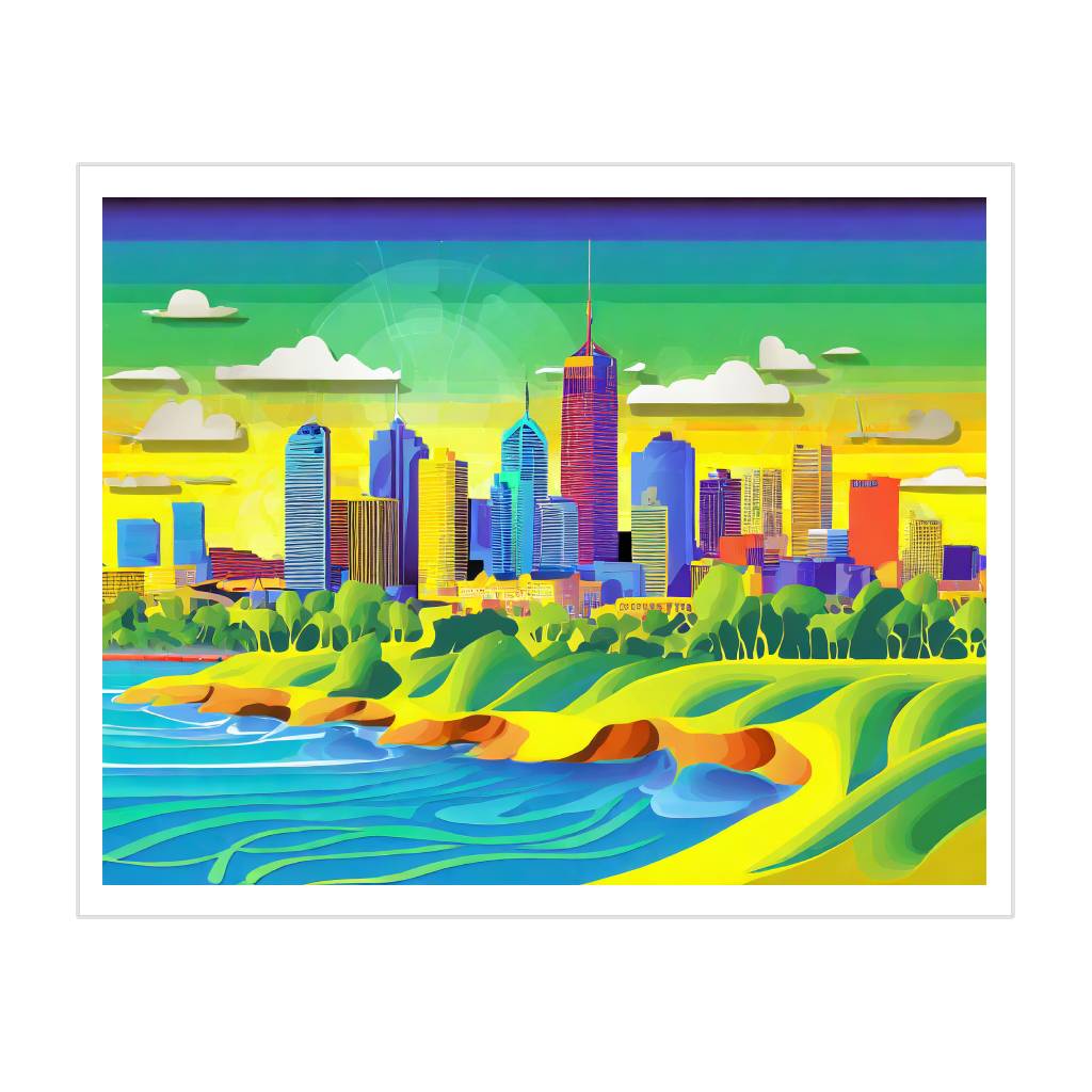 Colourful Paper City IIII