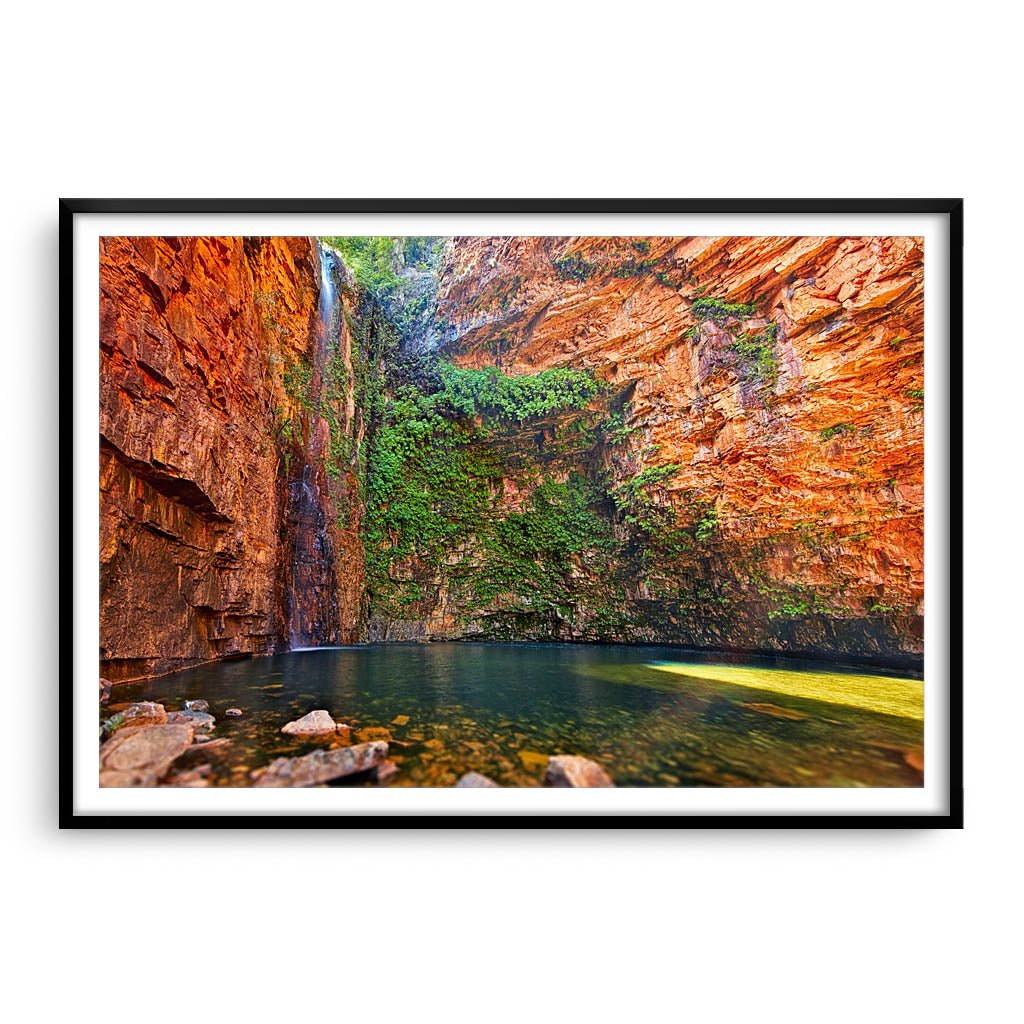Emma Gorge in the El Questro Wilderness Park, Western Australia framed in black