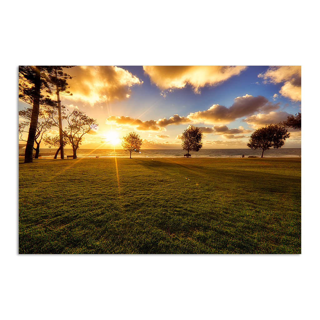 Golden sunset at City Beach in Western Australia