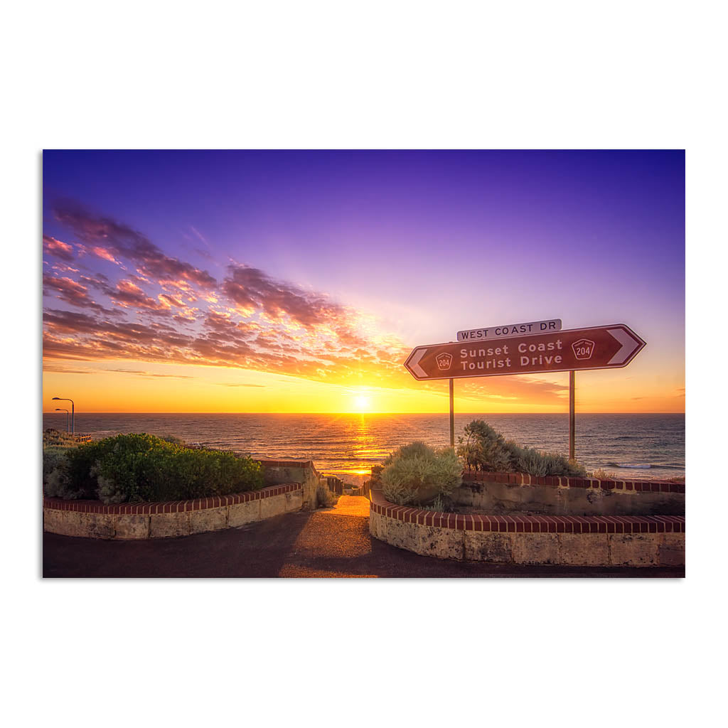 The sunset coast of Perth, Western Australia