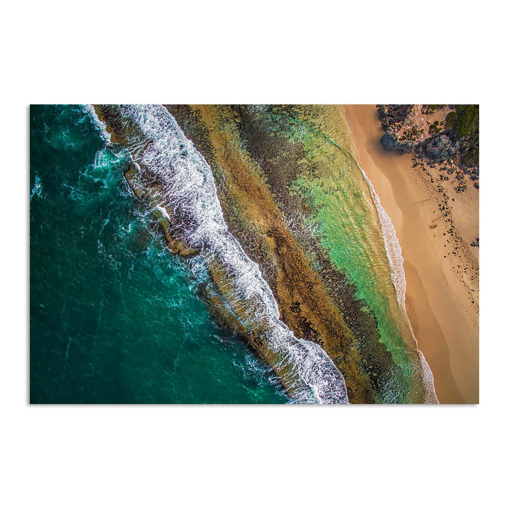 Aerial textures at Yanchep Lagoon, Western Australia