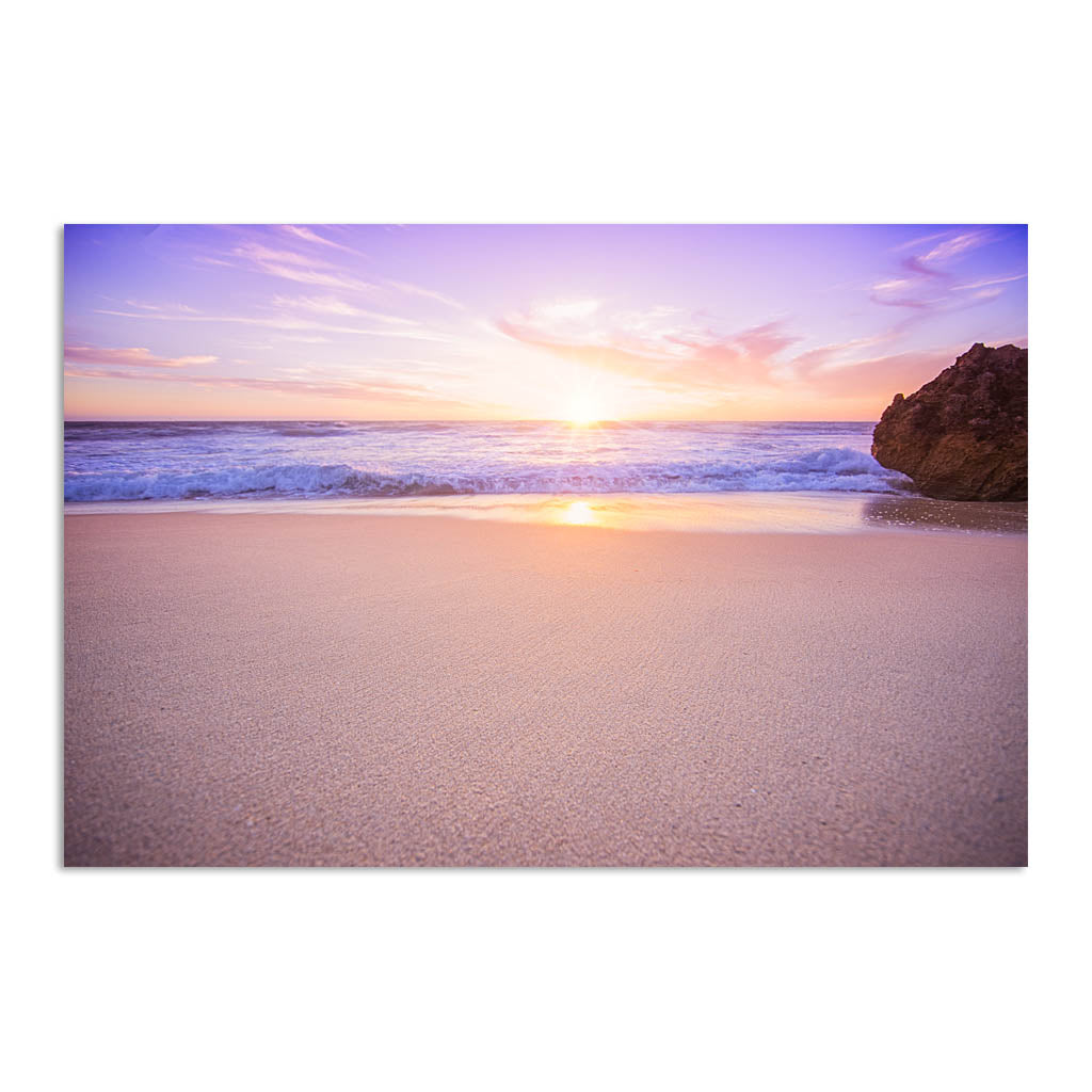 Soft Pink Sunset at Watermans Beach in Perth, Western Australia