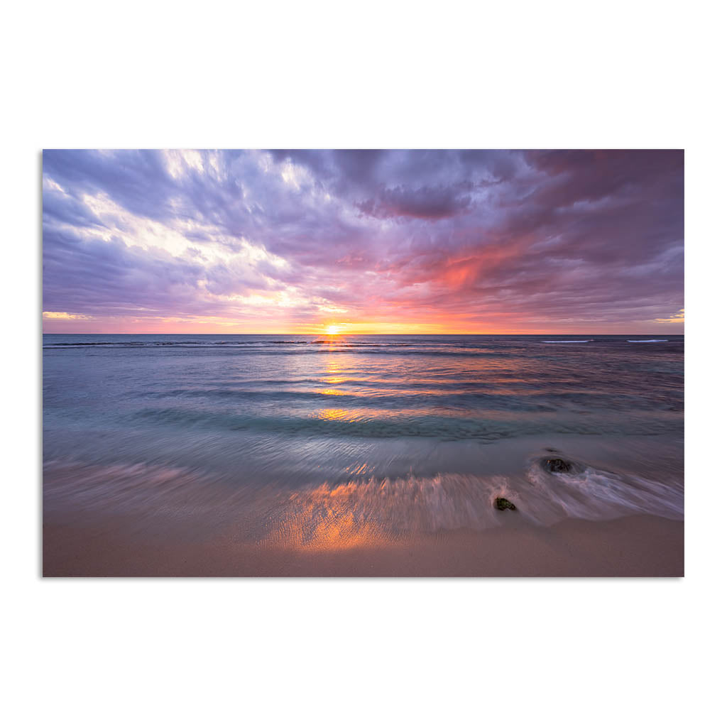 Magical sunset at Mettams pool in Perth, Western Australia