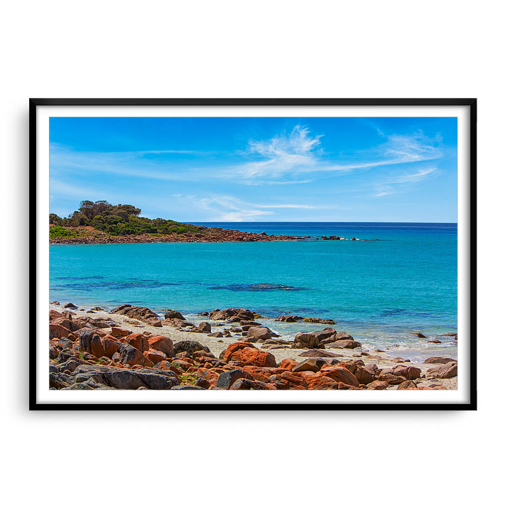 Point Picquet in Western Australia framed in black