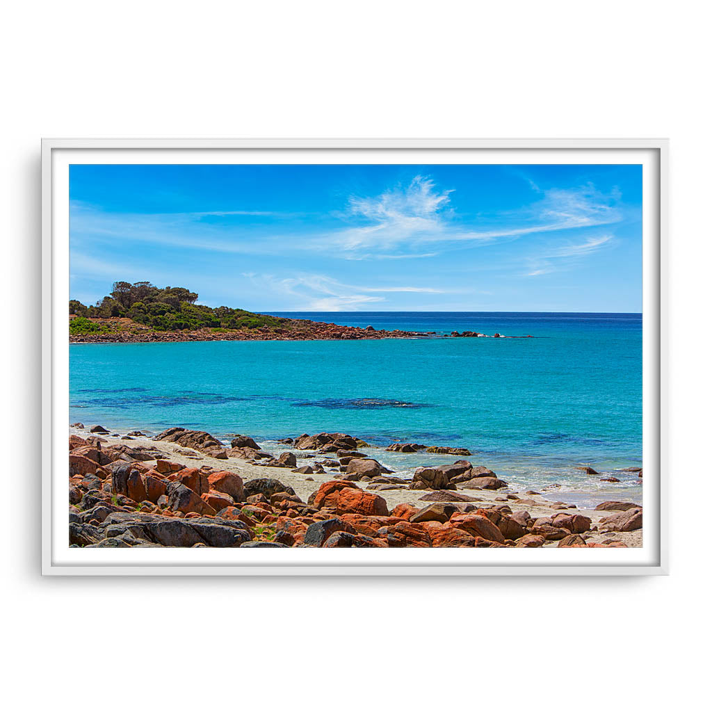 Point Picquet in Western Australia framed in white