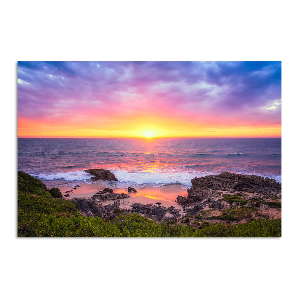 Beautiful sunset at Trigg Beach in Perth, Western Australia