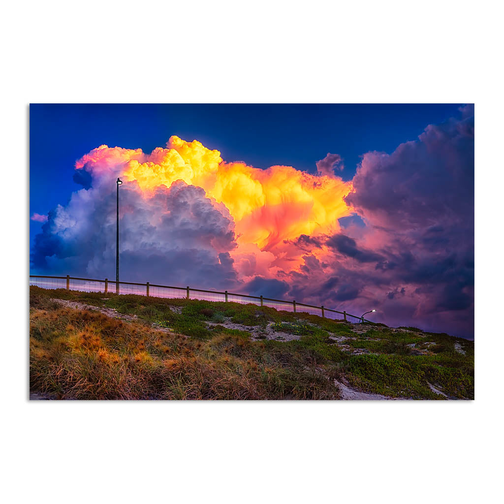 Storm clouds forming over Mettams Pool in Perth, Western Australia