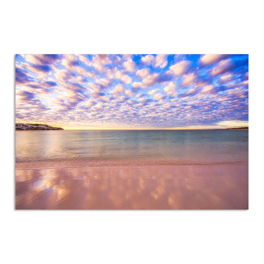 Cotton candy clouds over Sandy Cape in Western Australia