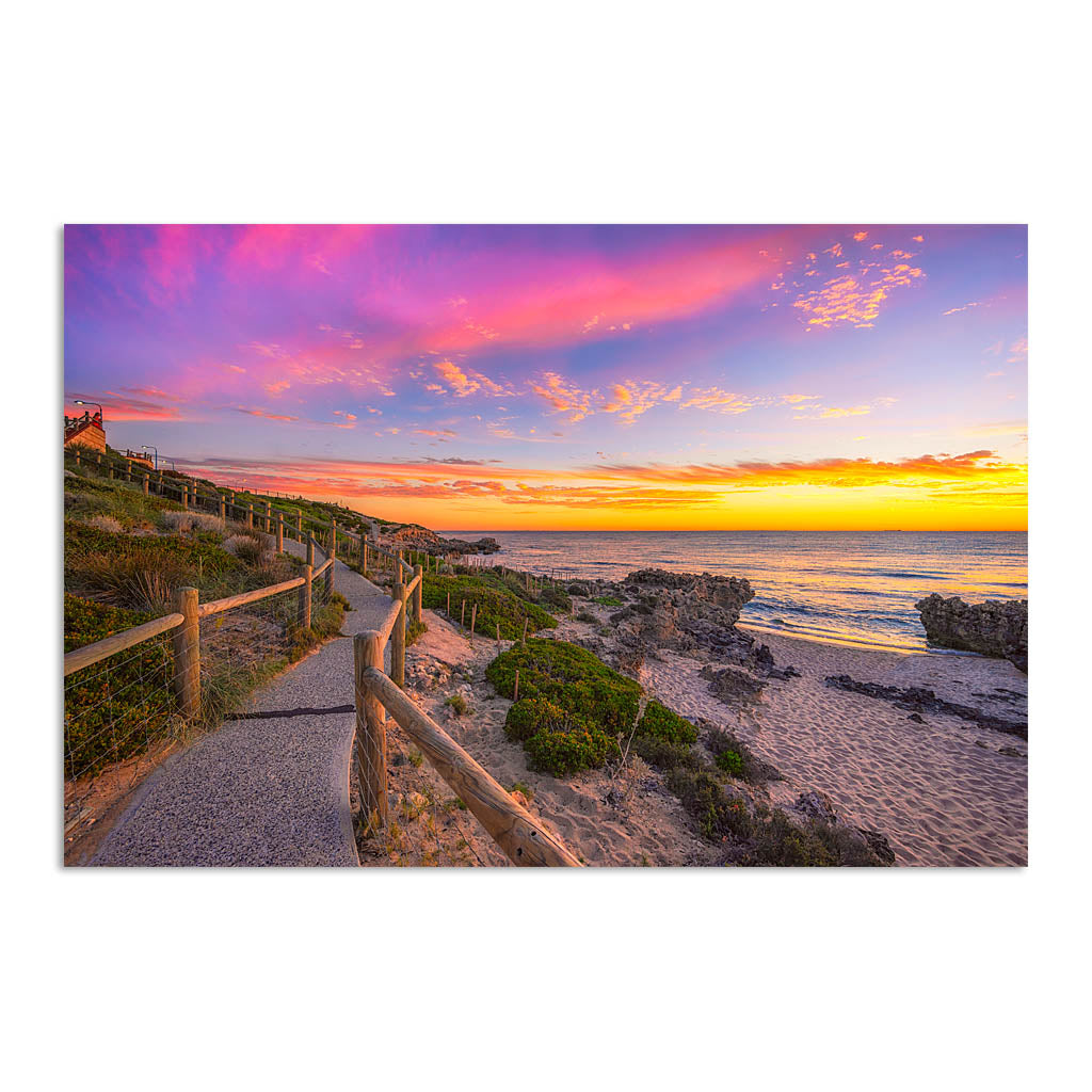 Sunset at Mettams Pool in Perth, Western Australia