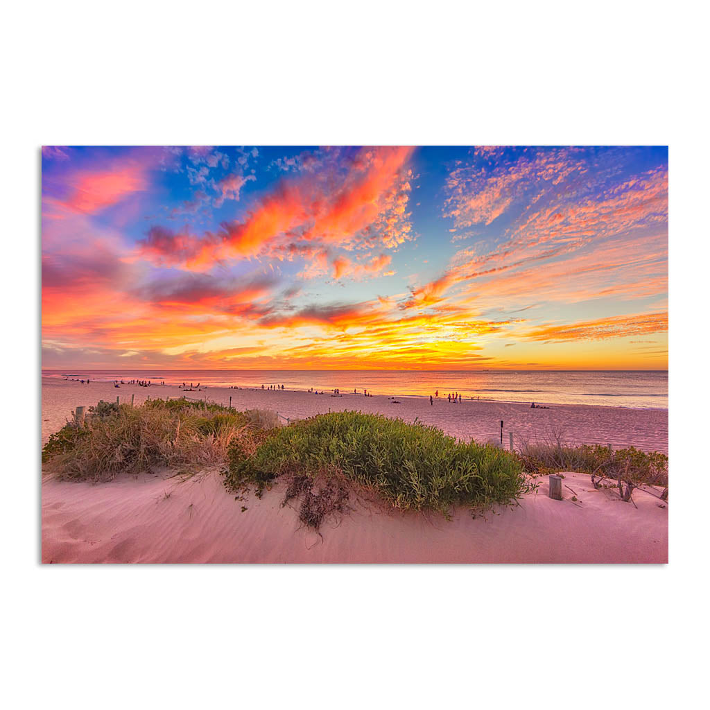 Summer sunsets over Scarborough Beach in Perth, Western Australia