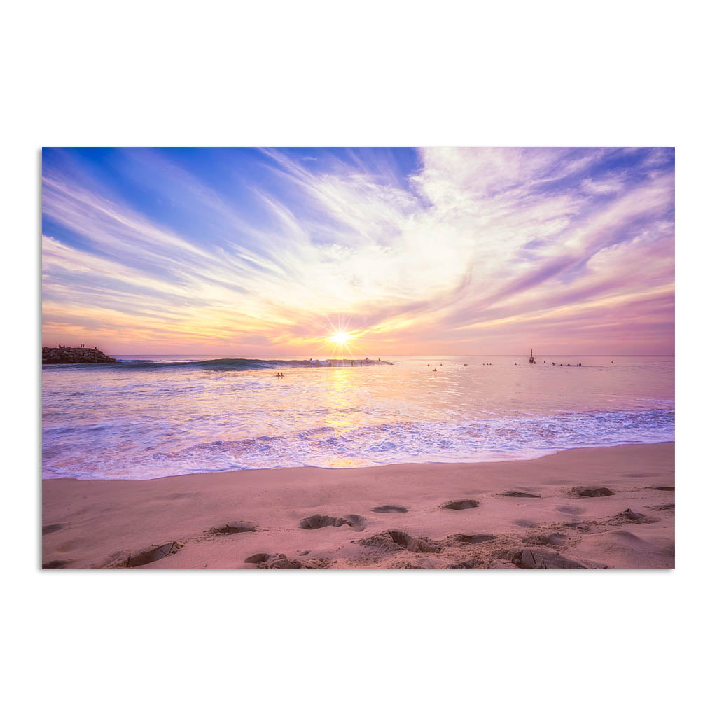 Soft pastel sunset over Cottesloe in Western Australia