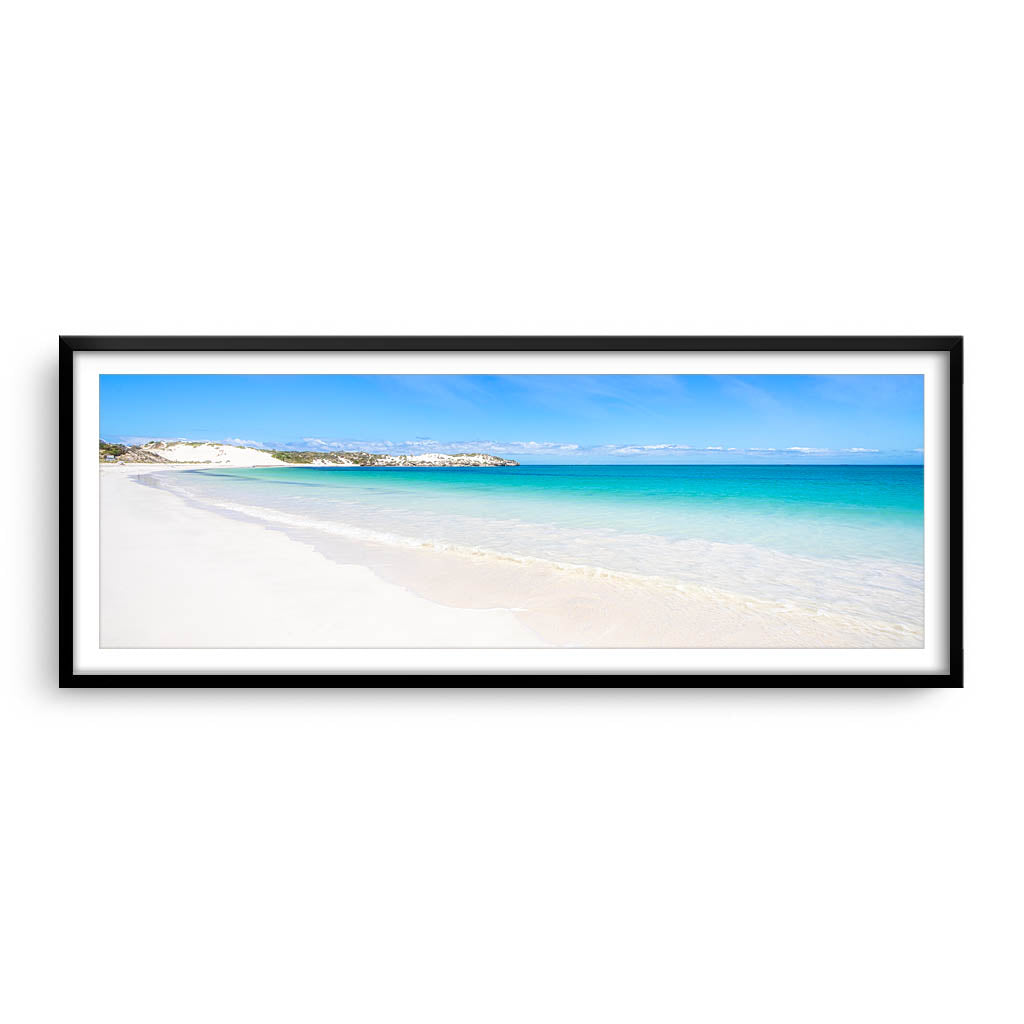 Sandy Cape on the Coral Coast in Western Australia framed in black