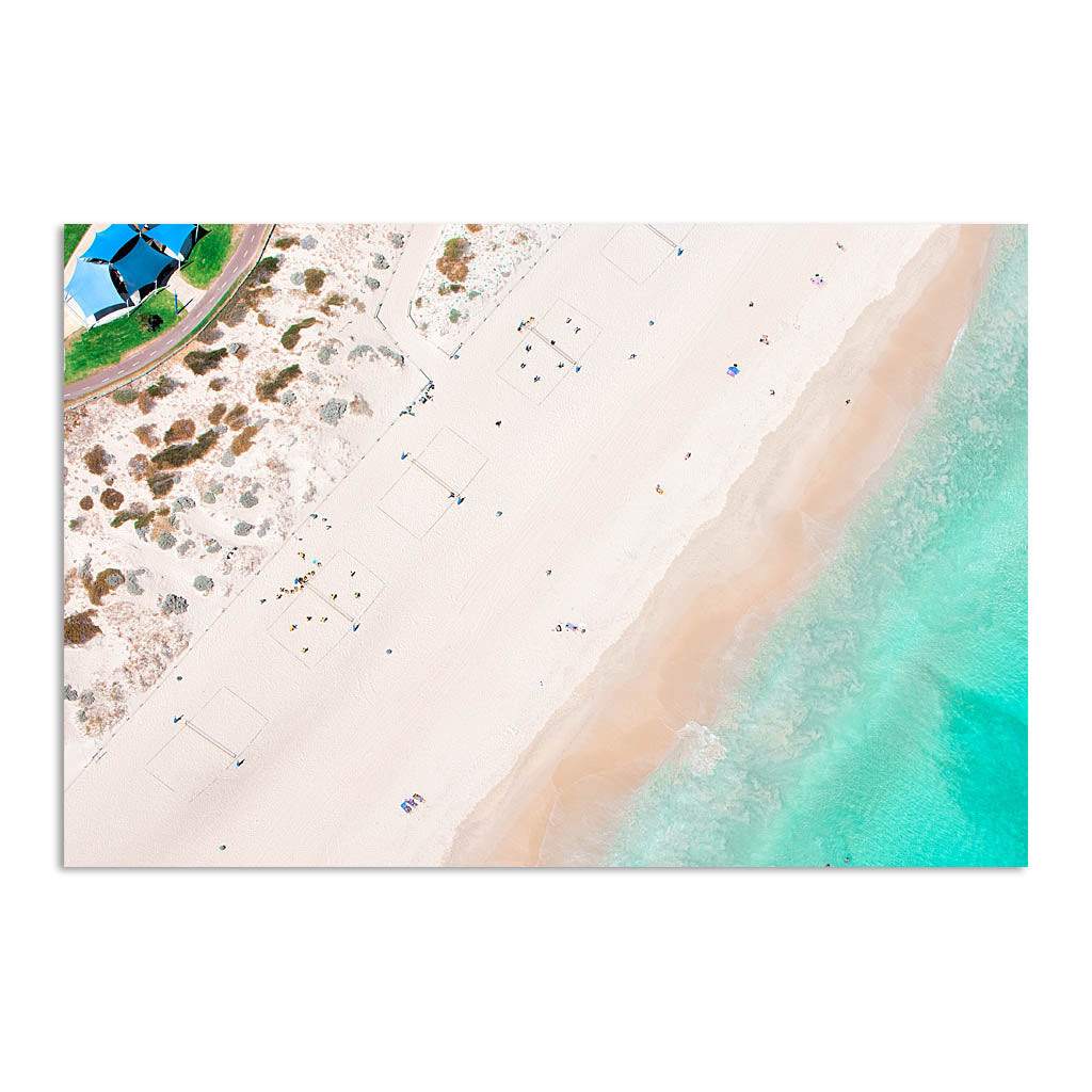 Aerial view of Scarborough Beach in Western Australia