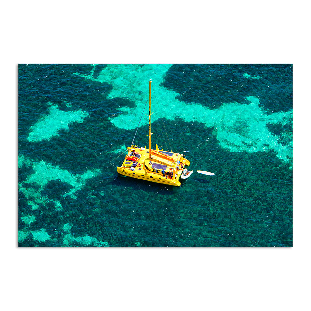 Aerial view of Capella Catamaran at Rottnest, Western Australia