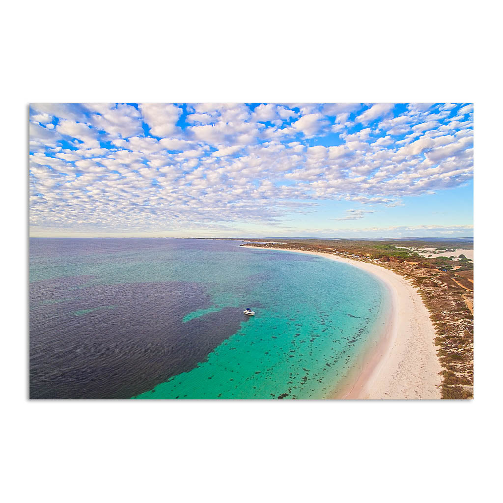 Aerial view of Sandy Cape in Western Australia