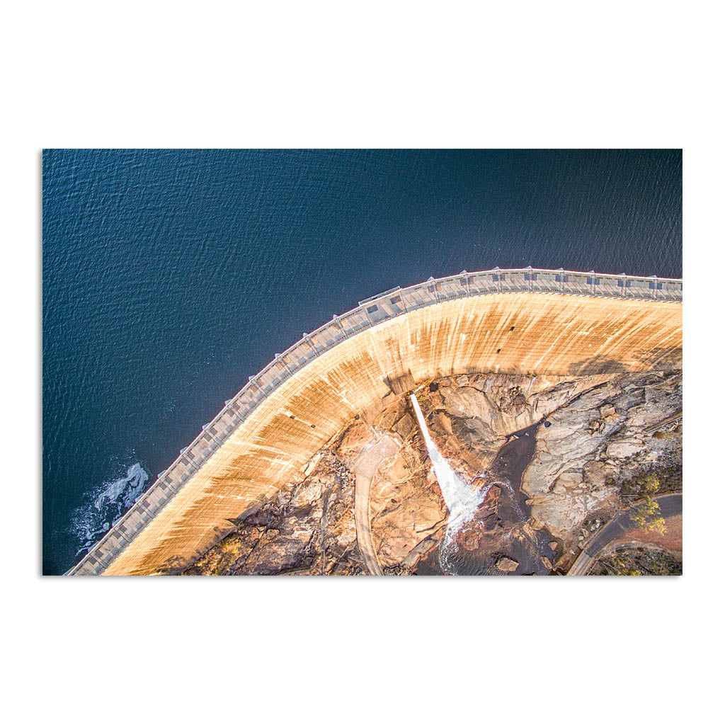 Aerial view of Collie Dam in Western Australia