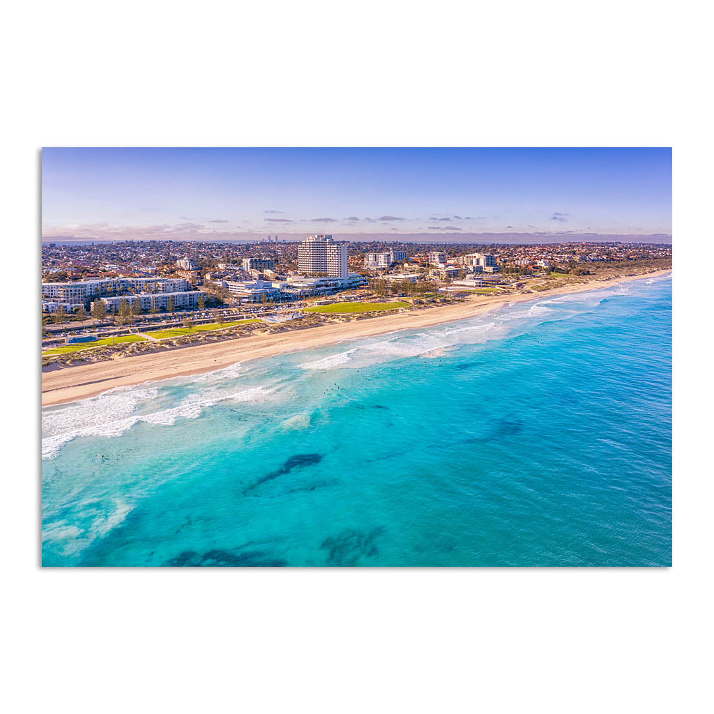 Aerial View of Scarborough Beach in Perth, Western Australia