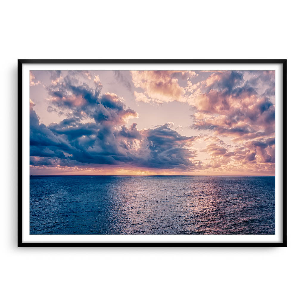 Storm approaching North Beach in Perth, Western Australia framed in black