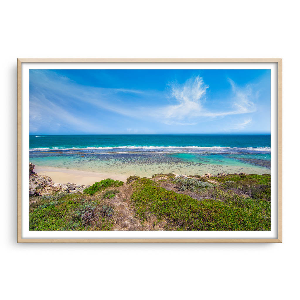 Yanchep in Western Australia framed in raw oak