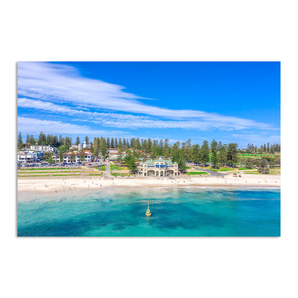 Aerial view of Cottesloe Beach in Perth, Western Australia