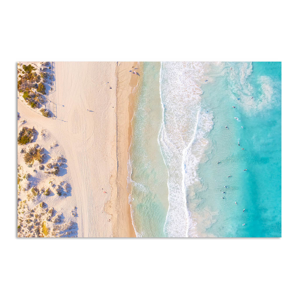 Aerial view of Scarborough Beach in Western Australia