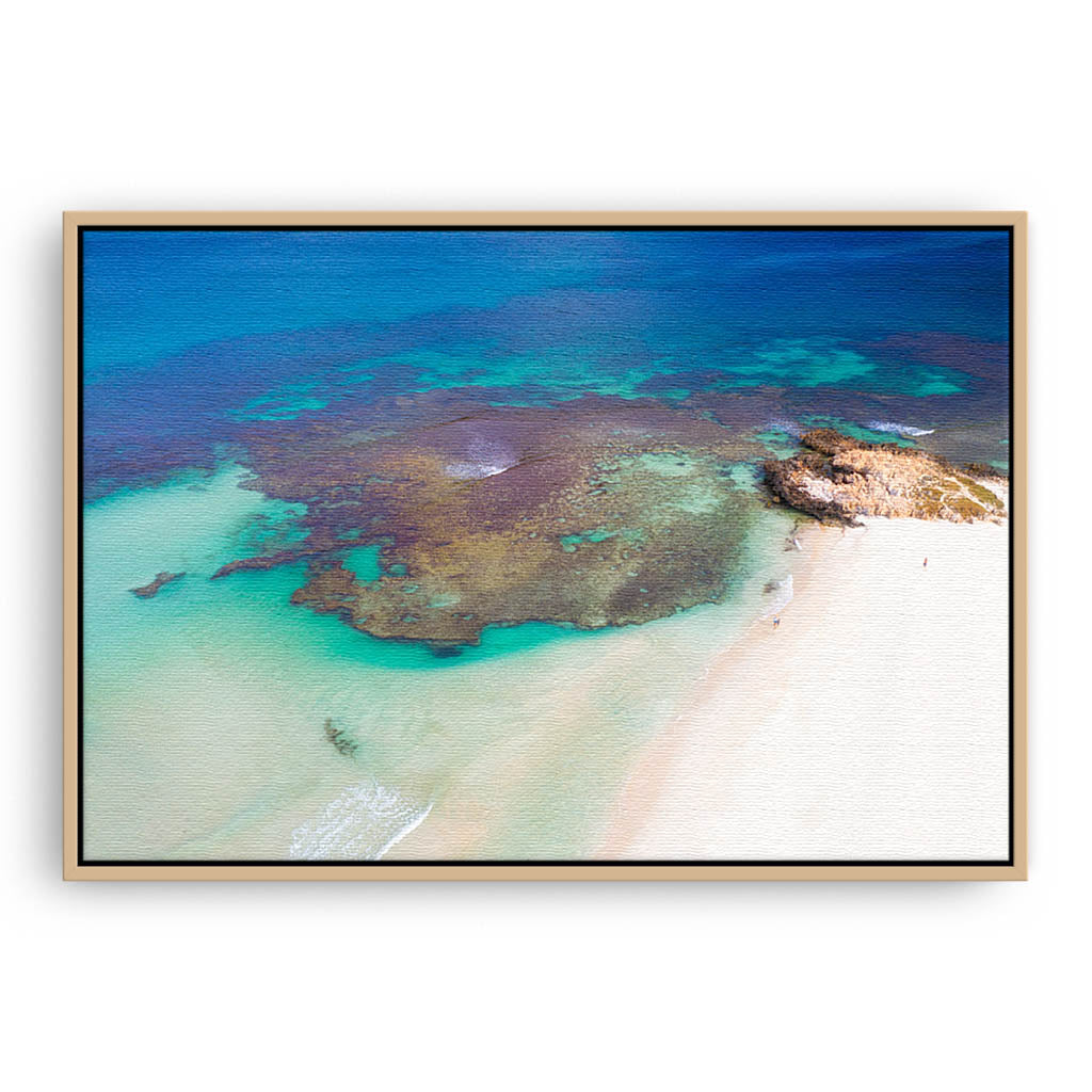 Crystal clear rock pools at Trigg Beach in Perth Western Australia