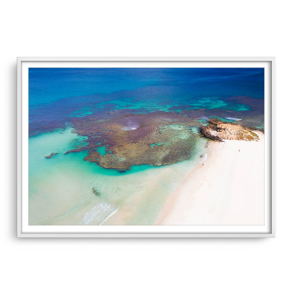 Crystal clear rock pools at Trigg Beach in Perth Western Australia