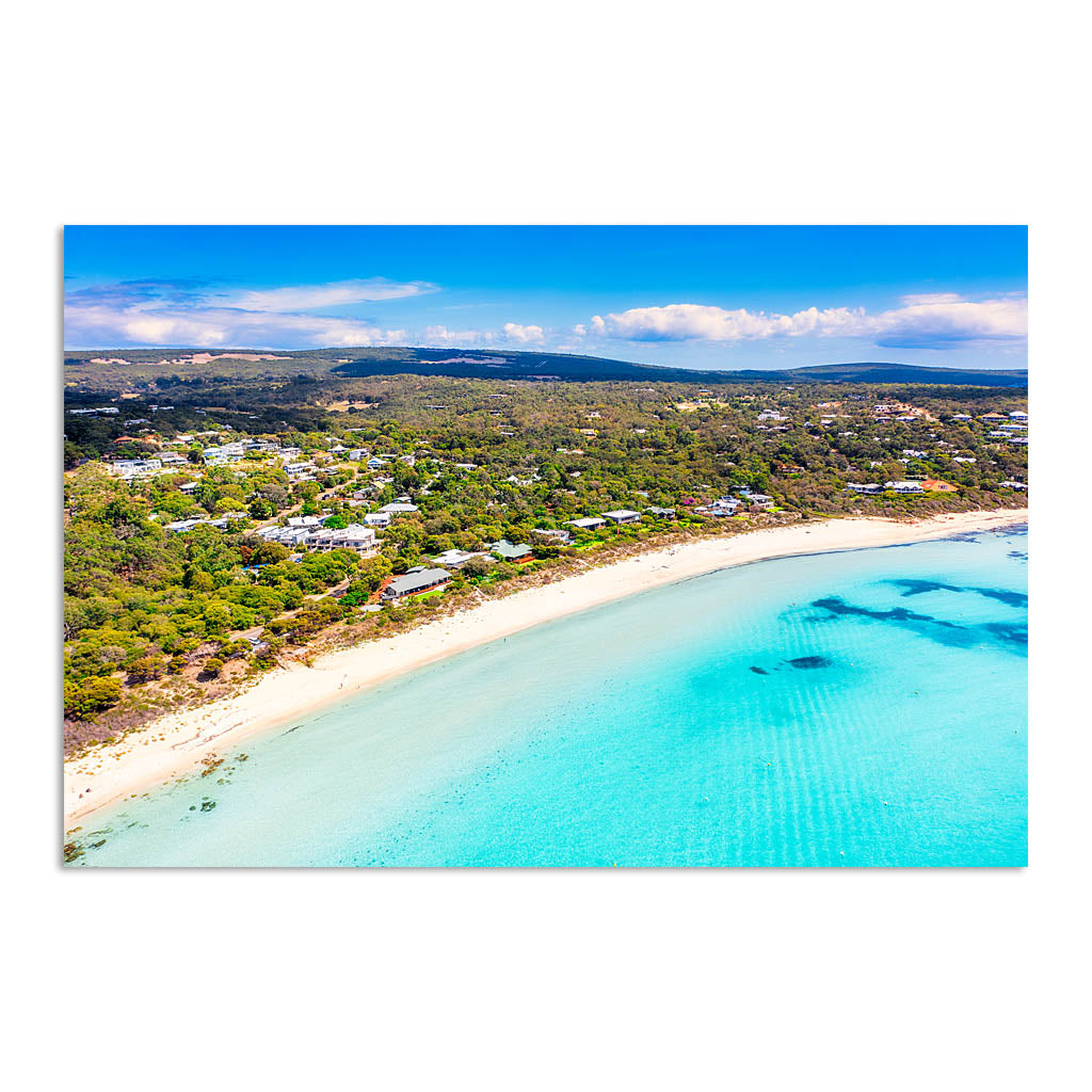Aerial view of Eagle Bay in the South West of Western Australia