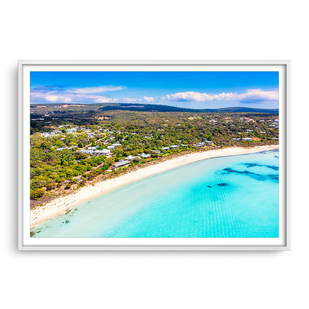 Aerial view of Eagle Bay in the South West of Western Australia