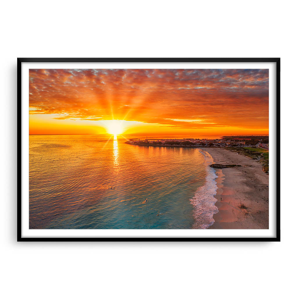 Amazing winter light over Hillarys Marina.