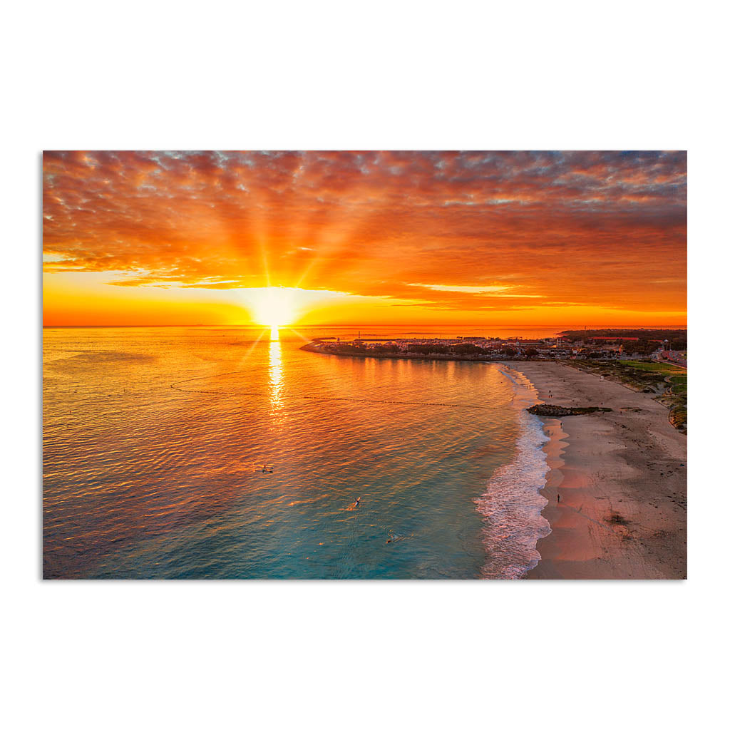 Amazing winter light over Hillarys Marina.